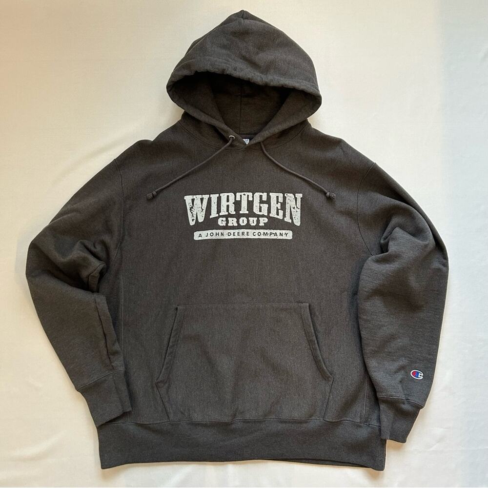 Champion Reverse Weave Hoodie Wirtgen Group Grey X-Large